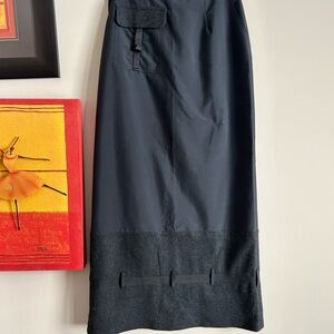 Sharagano Black Maxi Skirt